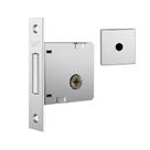 Fechadura de Segurança Trava Auxiliar 1004 Tetra Chave Roseta Quadrada1 Cromado 40mm Stam