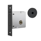 Fechadura de Segurança Trava Auxiliar 1004 Tetra Chave Roseta Redonda Preto Fosco 40mm Stam