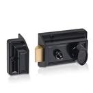 Fechadura de Trinco Noturno SUMBIN para Aro, Preto, Cilindro de Zinco Fechadura de Trinco Noturno SUMBIN para Aro, Preto, Cilindro de Zinco