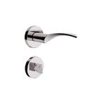 Fechadura Design Banheiro Roseta Redonda 55mm Cromado 821B819CR 3F