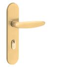 Fechadura Design Otto Externa 55mm Espelho Latão Acetinado Lockwell