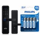 Fechadura Digital Biométrica com Pilha Alcalina AAA Philips LR6 1.5V Power Alkaline Cartela