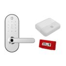 Fechadura Digital Biométrica Ymc 420w Yale Com Guia P/ Voz