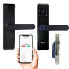 Fechadura Digital Eletrica Biometria Wifi App Celular Porta Portao Chave Cartao Rf Casa Residencia Segurança Anti Furto