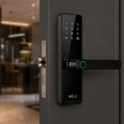 Fechadura Digital Inteligente Stark Handle Embutir Wi-FI Biometria Preto Cod: 360606607 Neo Avant