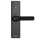 Fechadura Digital KaBuM! smart 500 - Biometria, controle via aplicativo, Alumínio Escovado (Com maçaneta) - KBSG004