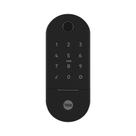 Fechadura Digital Lia Preto Fosco Rolete Biometria Senha