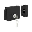 Fechadura Elétrica 12V Cilindro Fixo PY Direito e Esquerdo ROS42 Preto Soprano
