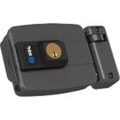 Fechadura Elétrica Fixa C90 Hd Dupla Abre P/ Dentro Cinza Std