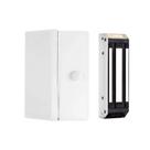 Fechadura eletroima 12v m150 branca com sensor eco ipec