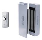 Fechadura Eletroímã Intelbras Magnetica E 1 Botoeira Bt 3000 Prata
