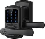 Fechadura eletrônica inteligente Signstek Keyless Entry, preta fosca