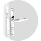 Fechadura externa 20mm estreita serralheiro soprano