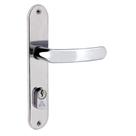 Fechadura Externa 2600-71 de Inox Polido Premium para Porta Aliança Importação