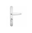 Fechadura Externa com Espelho Inox 601-602/33 Perfil Estreito Stam