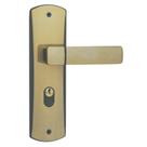 Fechadura Externa com Espelho Trinco Reversível 40mm Bronze Latonado Capri MGM