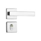 Fechadura Externa Concept RQ1 408 Roseta Quadrada Cromado Pado