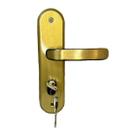 Fechadura Externa Dourada Luxo Bronze