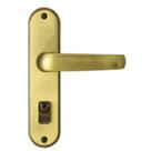 Fechadura externa ícaro reta antique brass - soprano