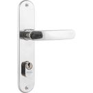 Fechadura Externa Premium 2600-71 para Porta Inox Polido Inox Aliança Importação