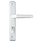 Fechadura Externa Soprano Pop Line Estreita, Zincado e Inox - POPLINE-2053-PY-E15