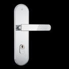 Fechadura Externa Stam 1601/21 Máquina 55 mm Espelho Largo Inox