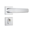 Fechadura Externa Stam 803/09 Roseta Quadrada Inox