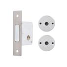 Fechadura F2000 Trava de Segurança Tetra Chave Roseta Redonda Cromada 40mm Aliança