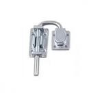 Fechadura Fechadura Trinco Para Porta Camarao Ursich Cromo Acetinado Com Kit En.14.06.001