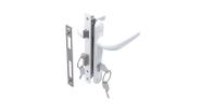 Fechadura Giro Udinese Maçaneta 325/65 Espelho Euro Branco
