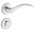Fechadura ICARO 55mm Escovada Zamack Imab Conjunto