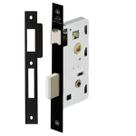 Fechadura imab maquina avulsa 1300 banheiro 40mm preto fosco