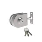 Fechadura Inox Para Vidro/alvenaria Pressão Pivotante Va 156