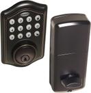 Fechadura Inteligente Honeywell sem Chave - Teclado Eletrônico, 50 Códigos PIN, Instalação Fácil - Bronze Polido