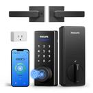 Fechadura Inteligente Philips WiFi com Maçaneta e Leitor de Impressão Digital, sem Chave