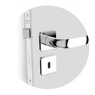 Fechadura Interna Icaro Reta Roseta Quadrada Ros24 Cromado 40mm (40x53) Soprano