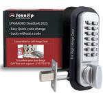 Fechadura mecânica JOUNJIP Keyless Entry Satin Chrome