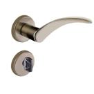 Fechadura Onda Banheiro 4133 Roseta Bronze Latonado 40mm Aliança