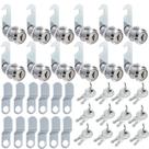 Fechadura para armário TOPZEA, kit com 12 fechaduras de came em liga de zinco, 30 mm Fechadura para armário TOPZEA, kit com 12 fechaduras de came em liga de zinco, 30 mm