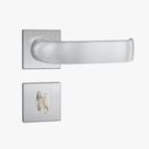 Fechadura para Banheiro 823/39 WC Roseta Quadrada RQ1 Inox Stam Fechadura para Banheiro 823/39 WC Roseta Quadrada RQ1 Inox Stam