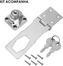 Fechadura para Gavetas e Armários 6,5 cm. 2 chaves 6 parafusos 8155T Idea