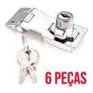 Fechadura para Gavetas e Armários 6,5 cm. 2 chaves 6 parafusos