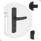 Fechadura Para Porta Banheiro Quarto Preta ESP27 (40X53)