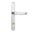 Fechadura para Porta de Alumínio ou Aço com Espelho Cromado Serralheiro 21mm Mgm