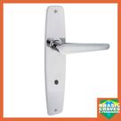 Fechadura para porta de Banheiro MARESIAS Conjunto 125 Cromada 55mm VOUGA Maçaneta Alavanca