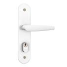 Fechadura Para Porta De Casa Externa 40mm Branca Stam