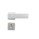 Fechadura para Porta de Entrada Externa com Roseta Capri 40mm MGM Rosa/Alumínio Fechadura para Porta de Entrada Externa com Roseta Capri 40mm MGM Rosa/Alumínio