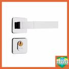 Fechadura para porta de Entrada Externa Módena 10765 Cromada 40mm MGM Maçaneta Alavanca