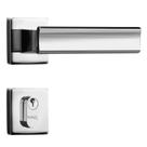 Fechadura para Porta de Entrada MZ640 Cromada 40mm com Roseta - 03640B3CR - PAPAIZ