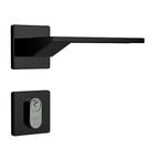 Fechadura para Porta de Entrada Preto Fosco 40mm com Roseta MZ630 Design - 03630B3PF - PAPAIZ